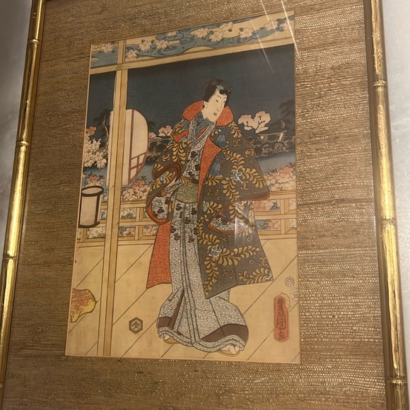 Early 19th Century Ukiyo-E Japanese Woodblock Print by Utagawa Kunisada